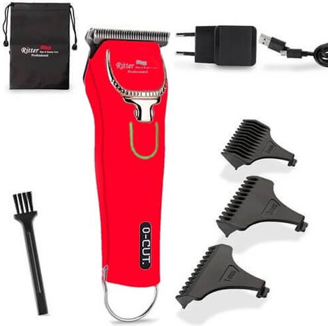 מכונת תספורת זירו קט נטענת Ritter XSZ-10S צבע אדום