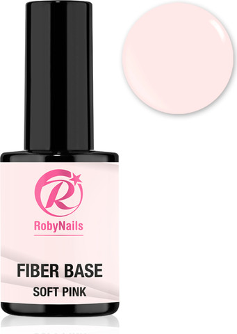 פייבר בייס FIBER BASE מכיל סיבים לבנייה רוביניילס Robynails - סופט פינק
