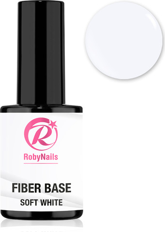 פייבר בייס FIBER BASE מכיל סיבים לבנייה רוביניילס Robynails - סופט וואיט