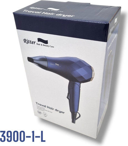 פן מייבש שיער מיני לנסיעות Ritter 3900-1-L ריטר – צבע כחול