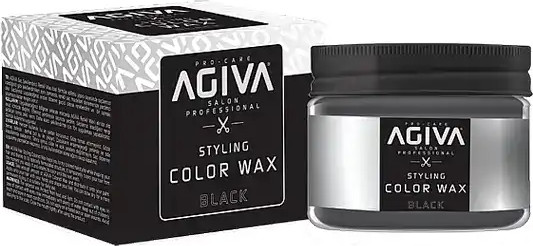 ווקס צובע זמני בצבע שחור Agiva אגיבה Wax Black 120ml