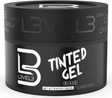 ג'ל שחור צובע לכיסוי שיער לבן | TINTED GEL BLACK לבל LEVEL 3