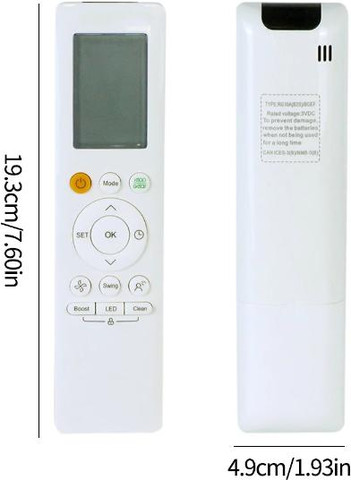 שלט תואם למזגן אלקטרה דגמי RG10A(B2S)/BGEF