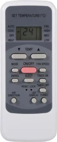 שלט למזגן אלקטרה coolair R51M/E שלט מזגן מידאה/midea