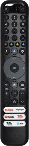שלט רחוק לטלויזיה חכמה של RC833 דגם  GUB1 Suitable - TCL  כולל כפתורי נטפליקס+יוטיוב