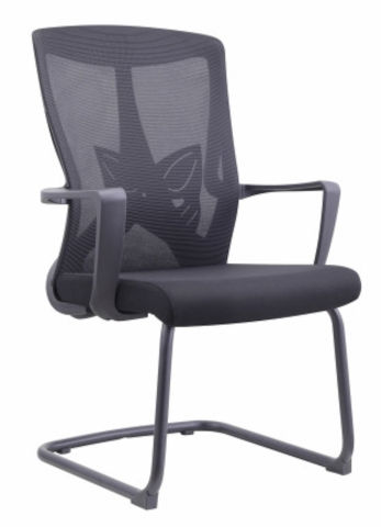 כסא תלמיד דניאל שחור רגליים כרום