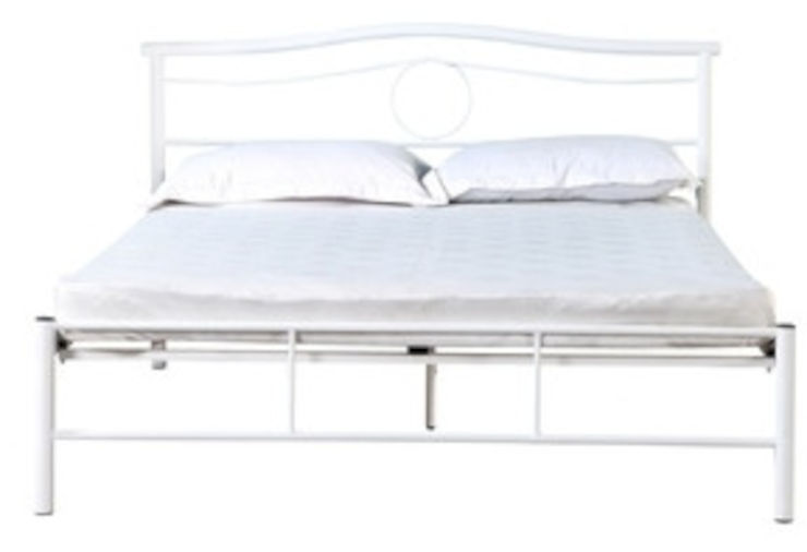 מיטה זוגית מעוצבת 160*200 דגם וינה צבע לבן HOME