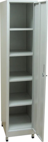 ארון שירות מתכת, דגם זאוס אפור 188*38