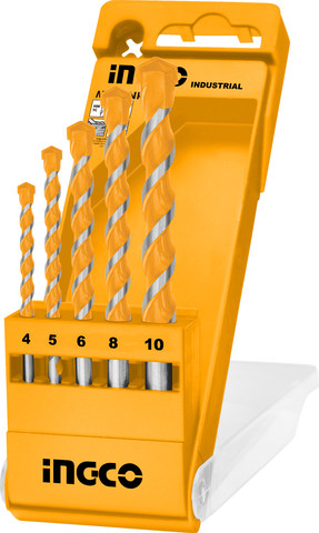 סט 5 מקדחי וידיה מקצועיים לבטון
