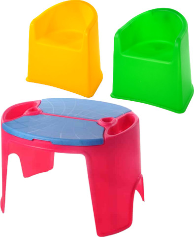 פינת יצירה מהממת לילדים טאי טאי שולחן ילדים, כסאות ילדים