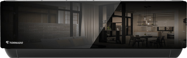 מזגן עילי טורנדו 2.5 כ"ס דגם Smart INV 32 X WIFI Black EU - כולל התקנה
