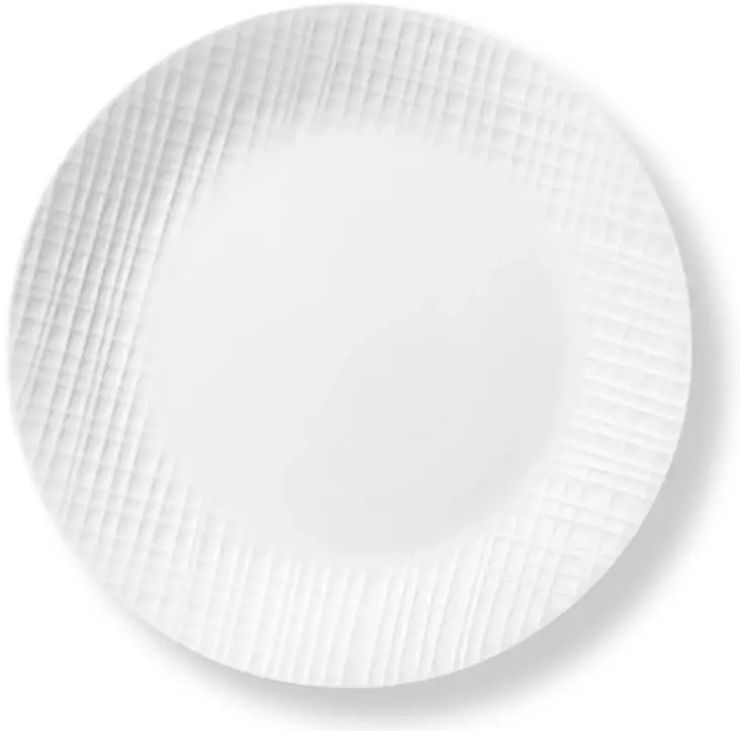 סט צלחות קורל 36 חלקים ל12 סועדים של קורנינג  דגם Linen Weave תוצרת ארה"ב