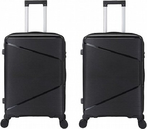 זוג מזוודות 24 SWISS BAG בלתי שבירות בינוני