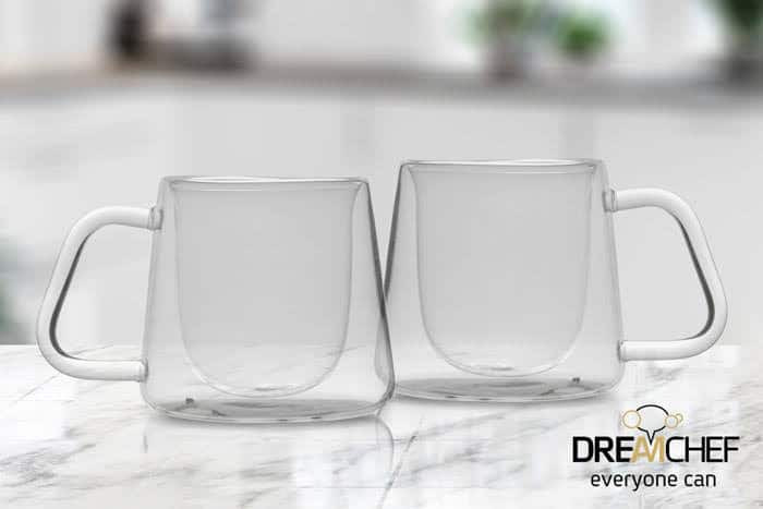 סט מאגים DreamChef עשוי זכוכית שכבה כפולה 250ml