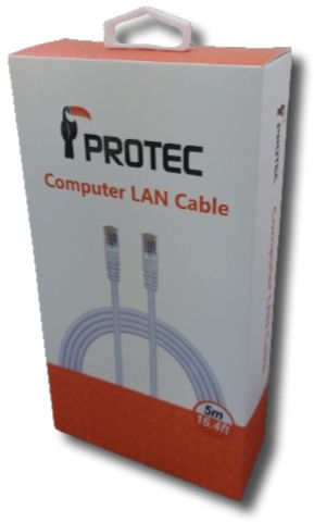 כבל רשת איכותי קטגוריה 6 - CAT6 - באורך 5 מטר
