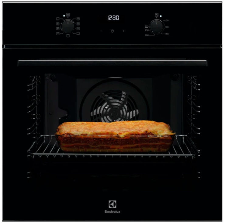 תנור בנוי 71 ליטר כולל מערכת שבת מהדרין Electrolux אלקטרולוקס SurroundCook EOH74279K שחור