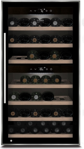 מקרר יין 66 בקבוקים Caso קאסו WineComfort 66 שחור