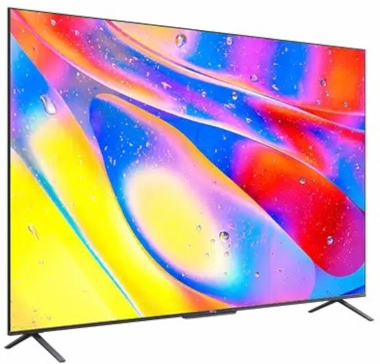 טלוויזיה חכמה 75" TCL טי.סי.אל QLED 75C725