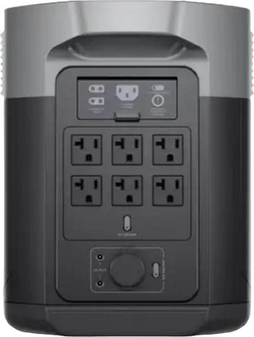 קיט תחנת כח ניידת 2000Wh + זוג פאנלים סולארים EcoFlow 540W אקופלואו EF Delta 2Max + 1080Fix