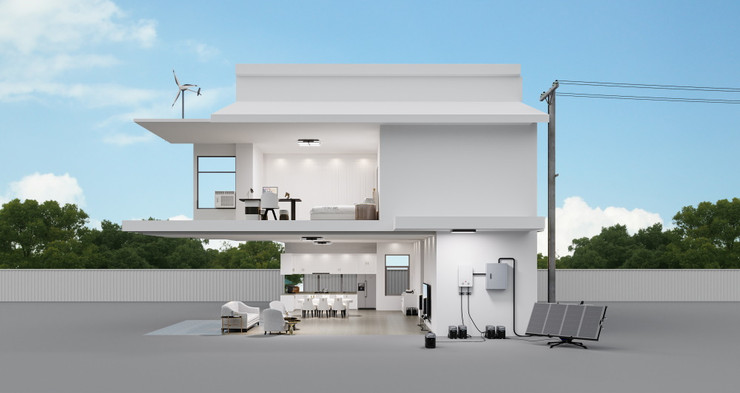 סט 2 תחנות כוח ניידות 3600Wh כולל 6 פאנלים סולאריים 540W, כבלים מאריכים ופאנל חכם Ecoflow אקופלואו EFD3600PROX2EFH23240