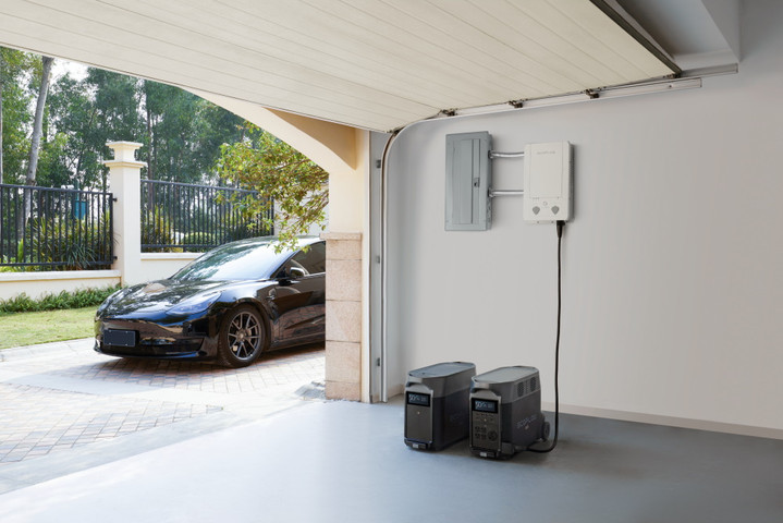 סט 2 תחנות כוח ניידות 3600Wh כולל 6 פאנלים סולאריים 540W, כבלים מאריכים ופאנל חכם Ecoflow אקופלואו EFD3600PROX2EFH23240