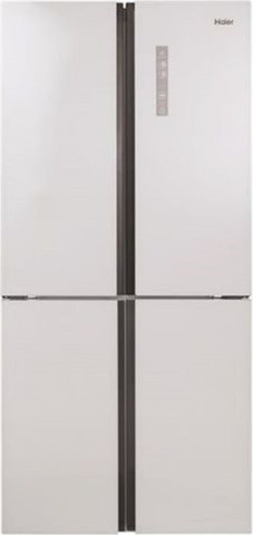 מקרר 4 דלתות - 547 ליטר כולל התקן כשרות מהדרין Haier האייר Open Space Inverter HRF-5500FWM זכוכית לבנה