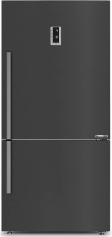 מקרר מקפיא תחתון - 580 ליטר Blomberg בלומברג KND3968EXBRP נירוסטה מושחרת