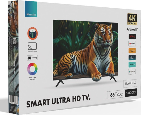 טלוויזיה חכמה 65" Nordic 4K נורדיק HX6506