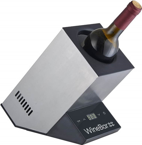מקרר יין לבקבוק אחד WineBar ויין בר WineBar 1 - כסוף