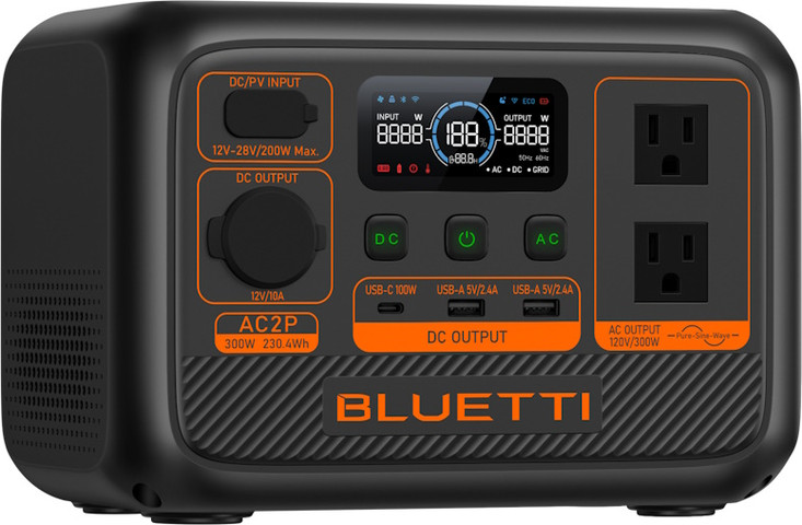 תחנת כוח ניידת Bluetti 300W בלוטי AC2P