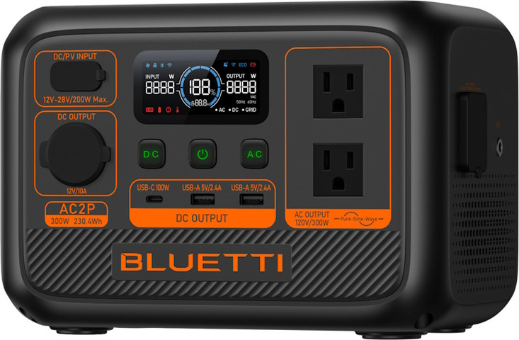 תחנת כוח ניידת Bluetti 300W בלוטי AC2P