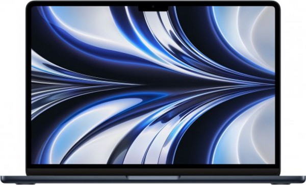 מחשב נייד 13.6" Apple אפל MBA Apple M2 chip with 8-core CPU and 8-core GPU 256GB/16GB MC7X4HB/A Midnight מקלדת עברית / אנגלית