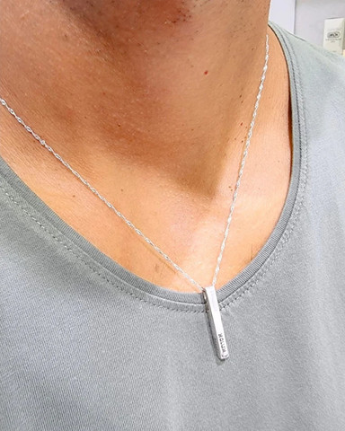 שרשרת תלת מימד BL jewelry בל ג׳ולרי תלת מימד - כסף 925