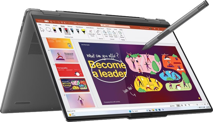 מחשב נייד 16" כולל מסך מגע Lenovo לנובו Yoga 7 83DL0002US Ultra 7 1TB/16GB
