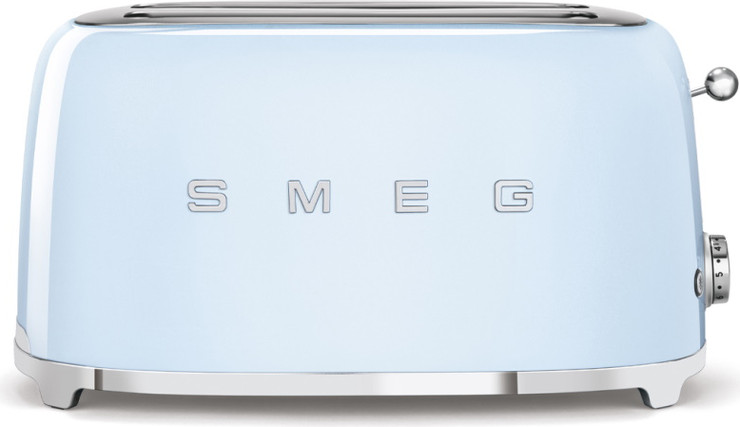 מצנם 4 פרוסות בעיצוב רטרו Smeg סמג TSF02PBEU תכלת מבריק