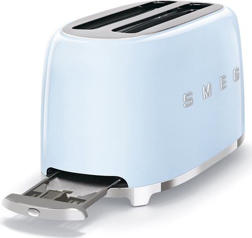 מצנם 4 פרוסות בעיצוב רטרו Smeg סמג TSF02PBEU תכלת מבריק