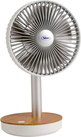 מאוורר עץ שולחני נטען כולל צידוד Star סטאר 1103
