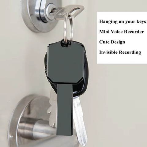 מיני מקליט קול סמוי במחזיק מפתחות Key R - הקלטה בלתי נראית
