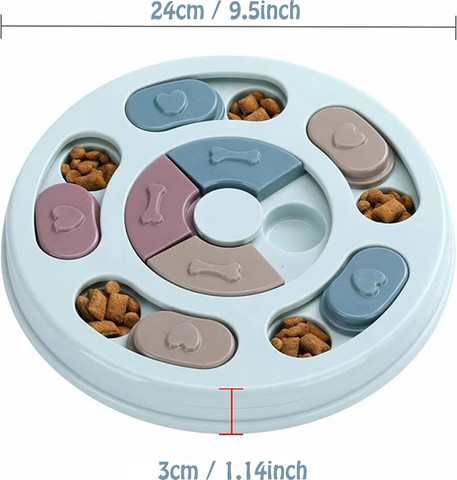 משחק האכלה חכם לכלבים וחתולים: אתגר מנטלי ופיזי - 14 חורים