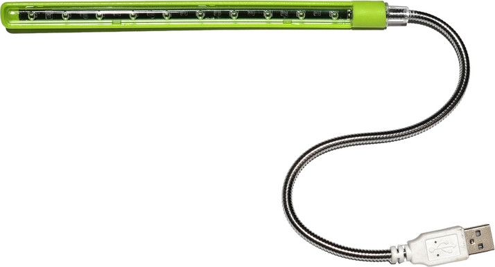 מנורה ארוכה USB למחשב או לבית במבחר צבעים צבע ירוק