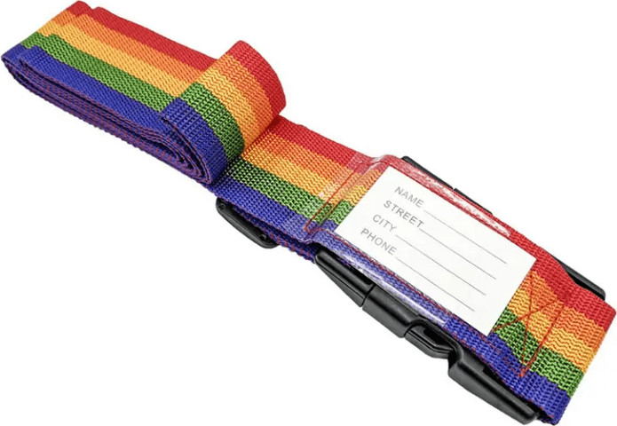 מנעול רצועה למזוודה בצבעיי הקשת