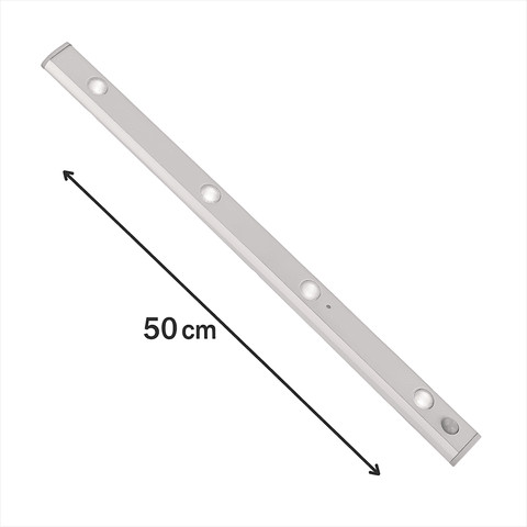פס תאורת לד LED חכם 50 ס"מ עם חיישן תנועה נטען USB-C