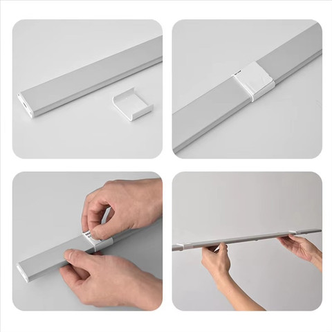 פס תאורת לד LED חכם 50 ס"מ עם חיישן תנועה נטען USB-C