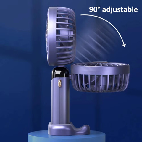 מאוורר קירור אישי נייד – 5 מהירויות, תצוגת LED ומתקן לטלפון