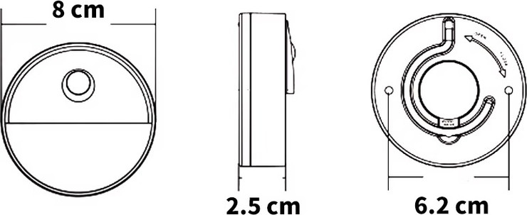 מנורת לד אלחוטית קומפקטית תאורת לילה חכמה T80