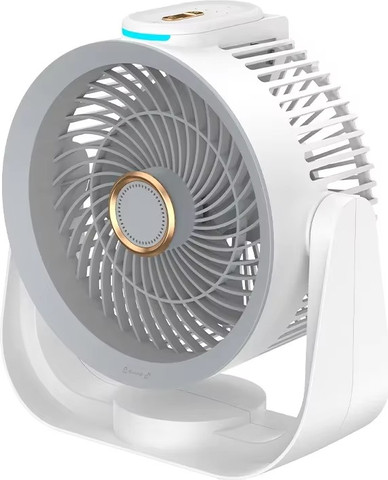 מאוורר טורבו G10 שולחני/קיר נטען USB עם רמקול בלוטות' ותאורת לילה