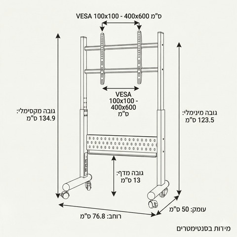 מעמד נייד לטלוויזיה עד "85 – TITAN