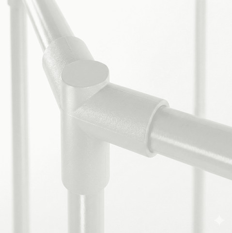 מתלה קרוסלה לבן דו-קומתי 360°