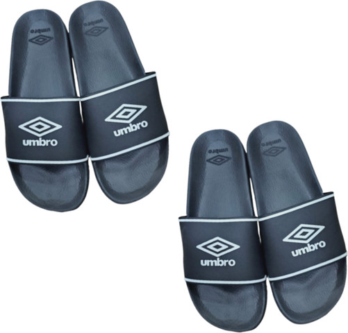 מארז שתיי זוגות כפכפי UMBRO שחור/לבן