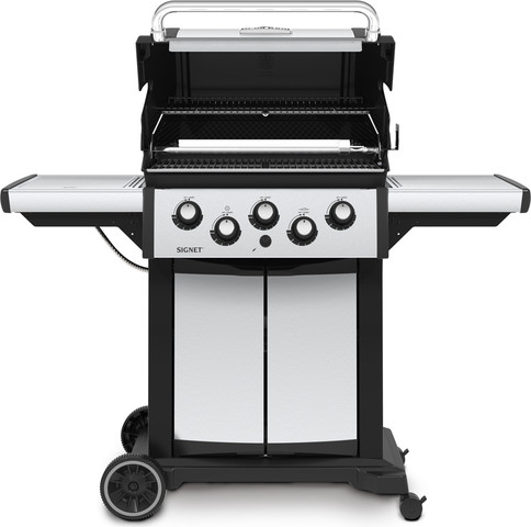 SIGNET 390   גריל גז 4 מבערים+כירה ושיפוד  64,000 BTU + מתנה! מבית המותג הקנדי  Broil King